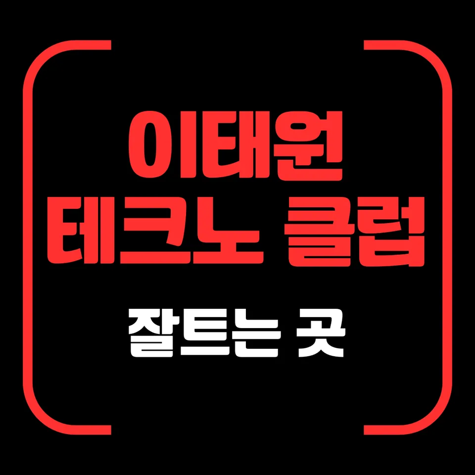 이태원 테크노 클럽 잘 트는 곳 대표 이미지